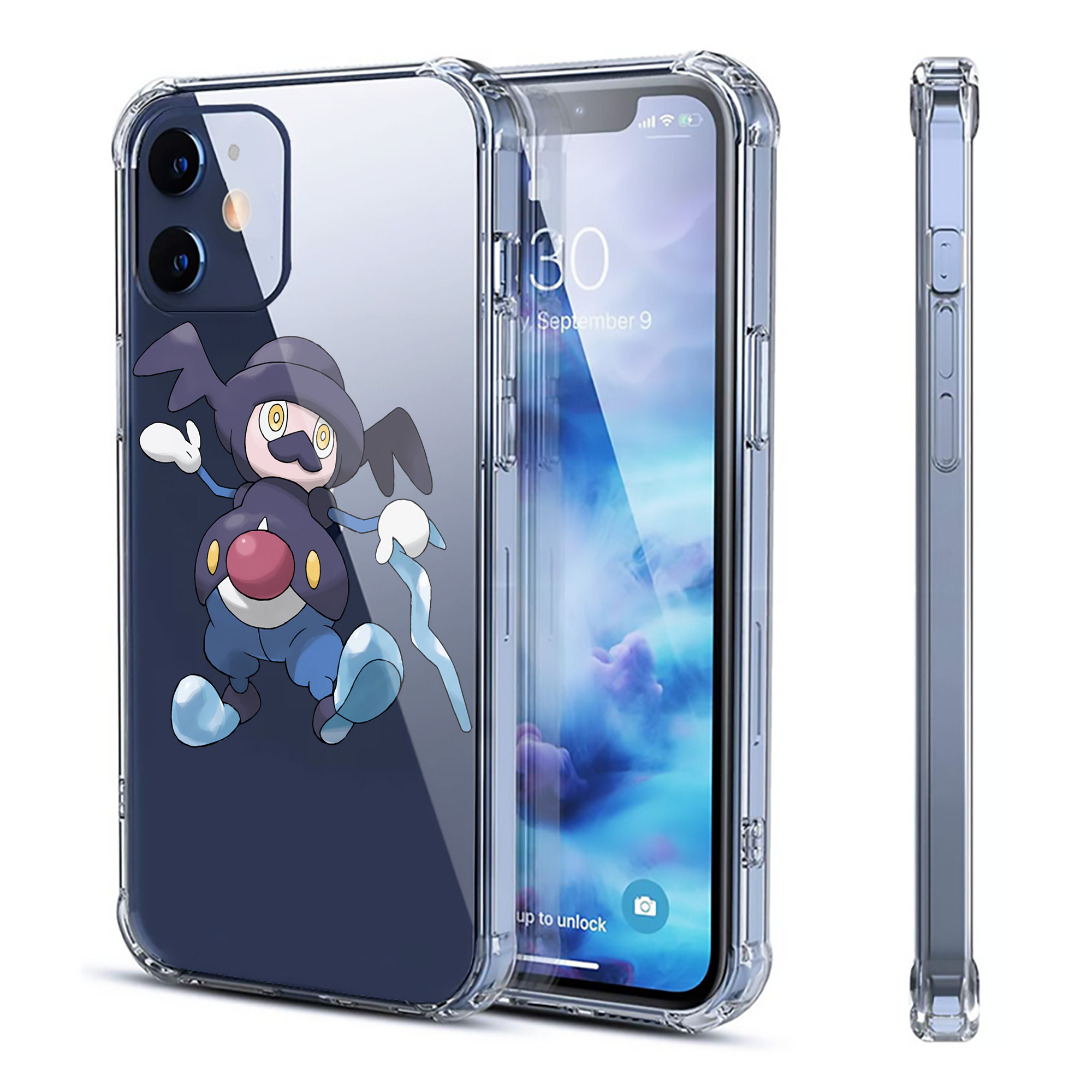 （画像用） ポケットモンスター Pokémon 【iPhone 12シリーズ対応】透明スマホケース（クリアソフトケース）